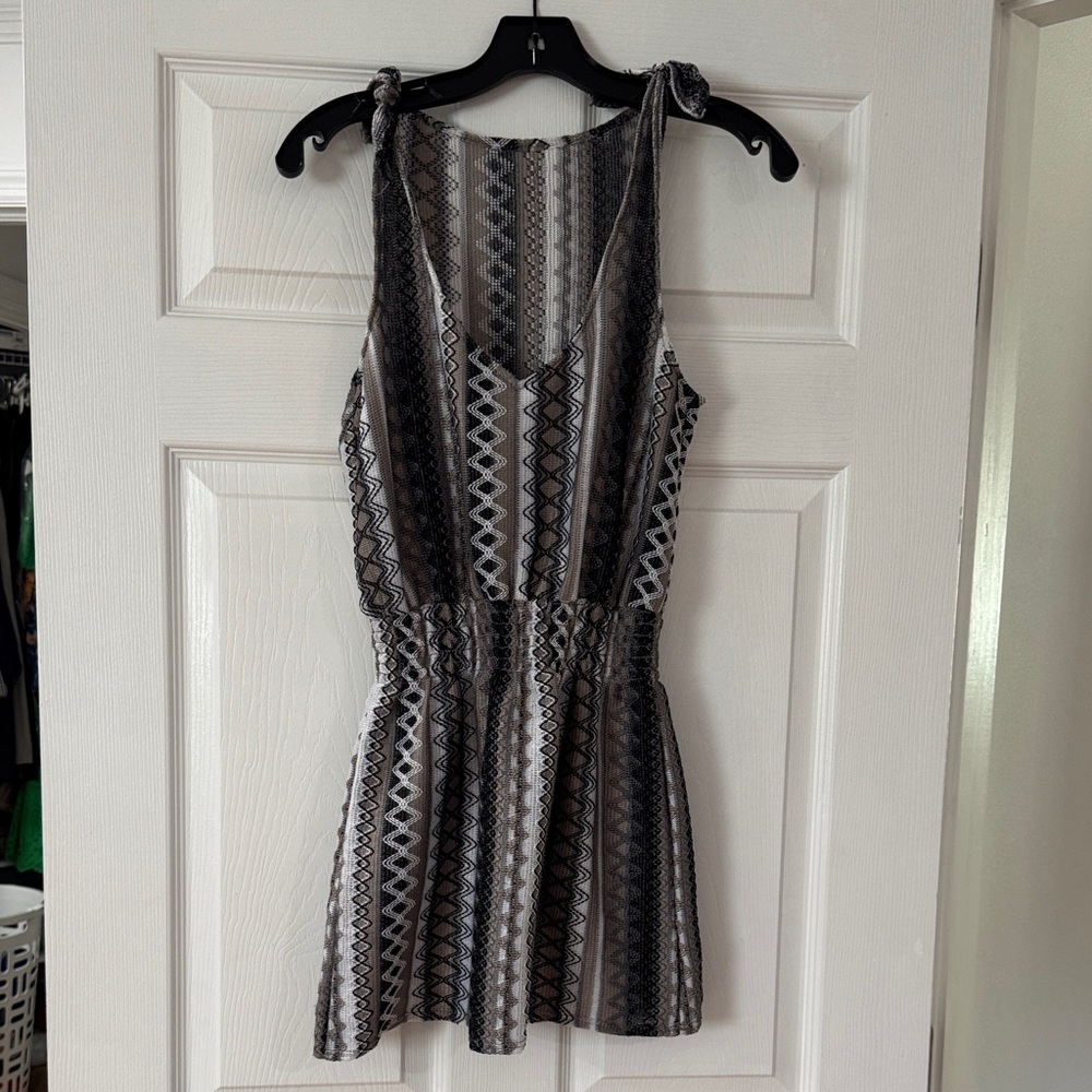 Becca Black and Gray swimsuit coverup